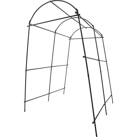 Garten-Spalier, Modernes Bogen-Design, Langlebige Wetterfeste Unterstützung, schwarz (1/2)