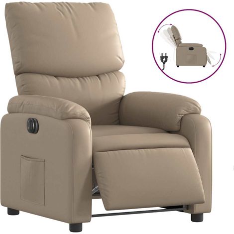 Maison Exclusive - Relaxsessel Elektrisch Cappuccino-Braun Kunstl