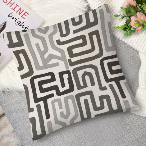 Housse de coussin,Coussin décoratif bohème, 60x60 cm (1/5)