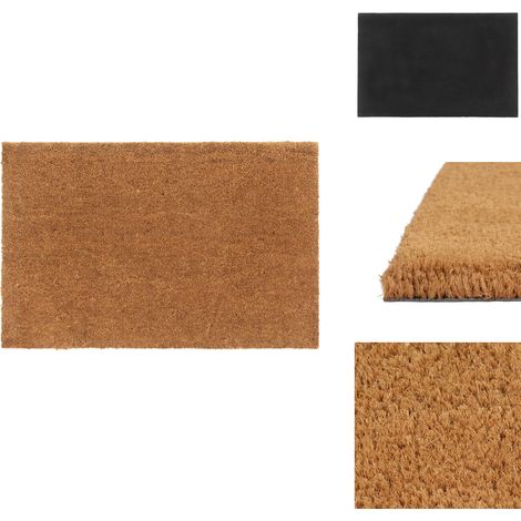 Tapis de porte naturel 65x100 cm fibre de coco touffeté - Tapis D'entrée - Paillasson - Fibre De Coco - Tapis Exterieur - Tapis Interieur (1/5)