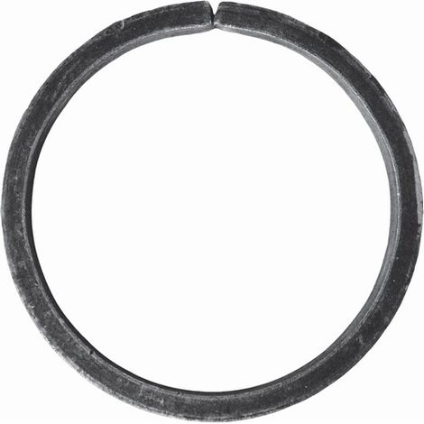 Cercle non soudé - Diamètre 110mm fer plat de 20x6mm - Fer forgé - À souder - DECO FER FORGE