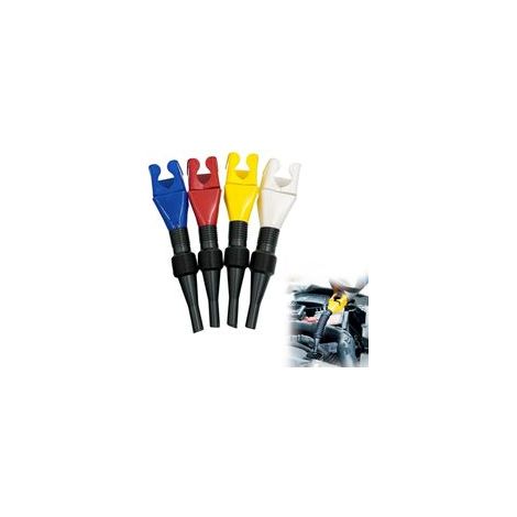 4 Pièces Entonnoir Pliable Carburant Flexible Universel, Entonnoir Huile Moteur, Entonnoirs Multifonctions en Plastique, Clapet Antigoutte pour Vidange Voiture
