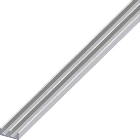 Alfer PROFILO AD UU ALLUMINIO Argento Satinato mm. 16x12x1 mt. 1