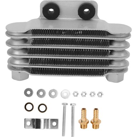 Radiateur refroidisseur d'huile moteur avec adaptateurs en aluminium pour moto 50250CC Dirt Bike ATV (1/5)