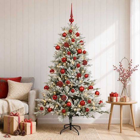 vidaXL Árbol de Navidad artificial con bolas 150 cm 150 LED (1/5)