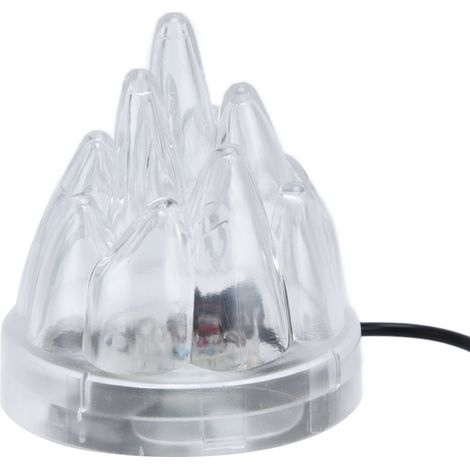 Éclairage LED pour aquarium, oxygénation, couleurs vives, décoration pour aquarium, prise UE 110-240 V, large plage de tension, coquillage blanc, lumière rouge (1/5)