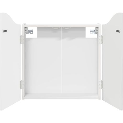 vidaXL Armario para dianas Blanco Brillante 56 x 12 x 63 cm (1/2)