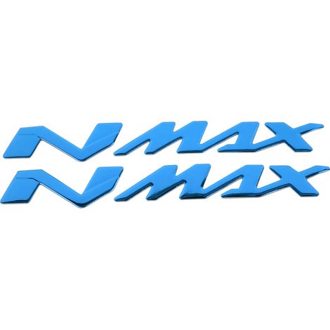 Autocollants 3D pour moto, emblèmes de paire pour Yamaha NMAX155 125, bleu, décalcomanies tridimensionnelles. (1/5)