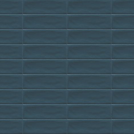 Carrelage effet Zellige Bleu 14,6x4,8x0,8 cm Mat Bravio - Sol et mur intérieur (vendu par carton de 0,42 m²) - RO'MA CARRELAGE