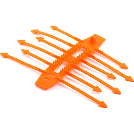 Pflanzenschutz Lupfer Verbissschutzklemmen Orange 100 Stk.