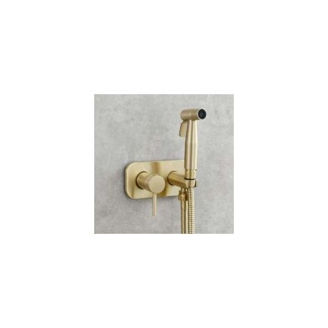 Bidet-Sprühkopf aus Messing mit verdeckten 2-stufigen Warm- und Kaltwassermischern - Crezuo (1/4)