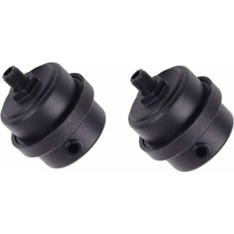 Set of 2 Silencer Filters for Air Compressor, Plastic Housing, Piston Muffler for Fans, Air Compressors, Boilers, etc. (1/4PT 12mm) (1/5)