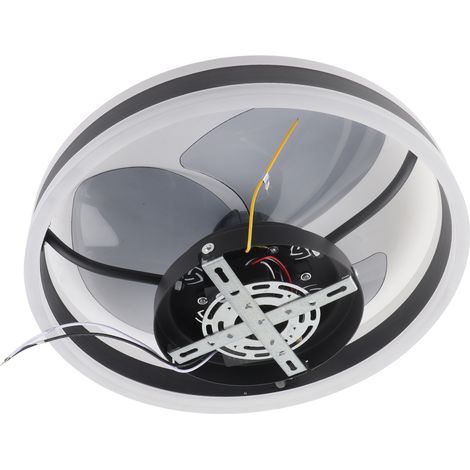 Ventilateur de plafond avec éclairage LED intégré pour chambre, salle à manger et balcon éclairage encastré pour ventilateur de plafond à usage domestique. (1/5)