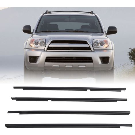 Ensemble de 4 joints d'étanchéité et garnitures de fenêtre pour Toyota 4Runner 2003-2009 (surdimensionné) (68161-35060 68162-35060 68163-35030 68164-35030) (1/5)