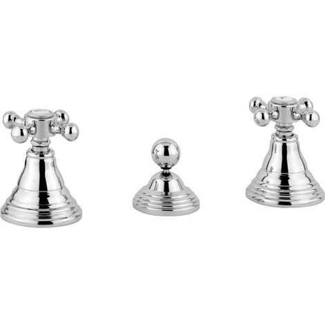 Bidetmischer mit 1 '' 1/4 Uberlaufgarnitur Paffoni Belinda FBLV116CR Chrom