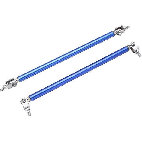 Für Mitsubishi Lancer Evo X 15 cm verstellbare Frontstoßstangenlippe Splitter Streben Zugstreben Spoiler Zugstrebe --15 cm Blau
