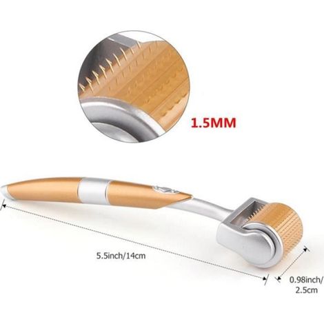 1.5MM - rouleau Derma 192 en titane, système de Micro aiguilles, Dermaroller, rouleau de mésothérapie pour le