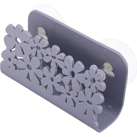 1 - Porte-Éponge - Organisateur Évier - Avec Ventouses Et Poignées - Rangement Pour Éponges Et Brosses - Drainage Rapide - Cuisine - Transparent - 20x12x8cm (1/5)