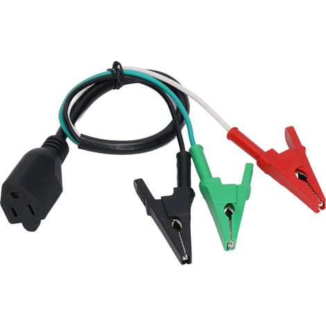 Adaptateur cordon CVC pince crocodile PVC stable et sûr pour Yellow Jacket 69522 69411 120V (1/5)
