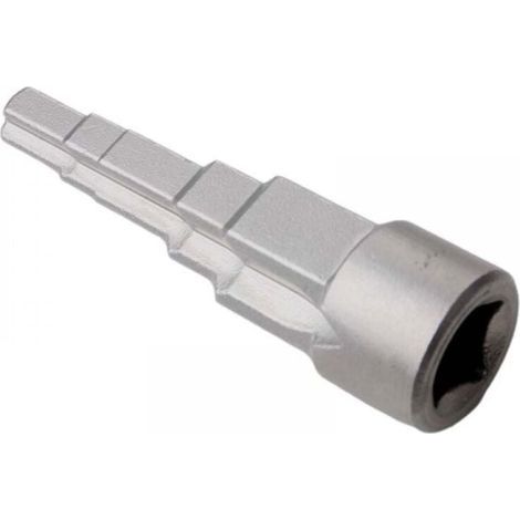 1/2"-Stufen-Fittingsschlüssel – 5-Größen-Vierkantnuss – Chrom-Vanadium-Stahl – Kompatibel mit 1/2"-Ratsche für Sanitärarmaturen und Heizkörper (1/5)