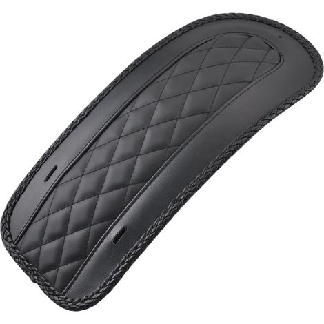 Pièces détachées pour moto Harley Glide Road King 08-18 : coussin de selle arrière en cuir, garde-boue arrière (1/5)