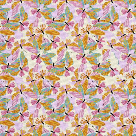 Tela decorativa para exteriores tipo oxford - motivo de mariposas coloridas y claras I DX729 (1/5)