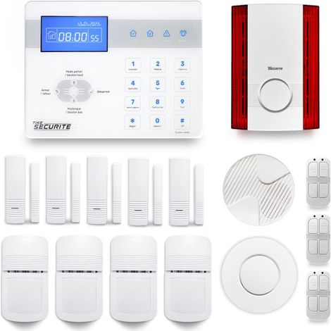 Alarme maison sans fil ICE-Bi22 Compatible Box internet et GSM (1/4)