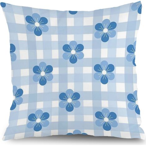 Housse de coussin feuilles fleurs colorées, décoration canapé salon,40×40cm (1/5)