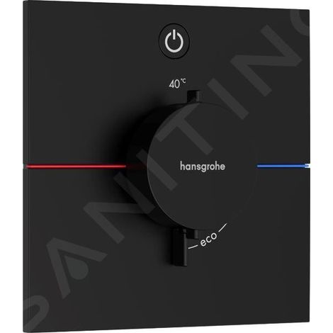 MITIGEUR THERMOSTATIQUE ENCASTRÉ, NOIR MAT HANSGROHE 15571670 (1/4)