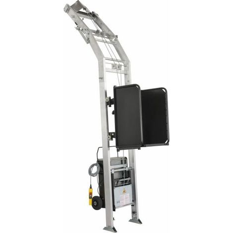 Sollevatore per materiali con cassa per materiali - Altezza 20,00 m - Carico max 200 kg - ME200-20