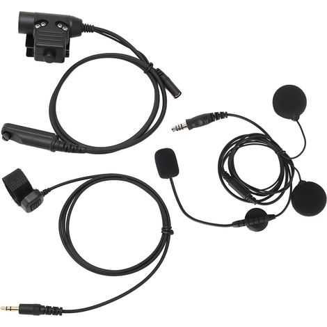 Kit Micro-casque Moto avec Adaptateur Écouteur Casque Talkie-Walkie pour Baofeng UV 9R PLUS (1/5)