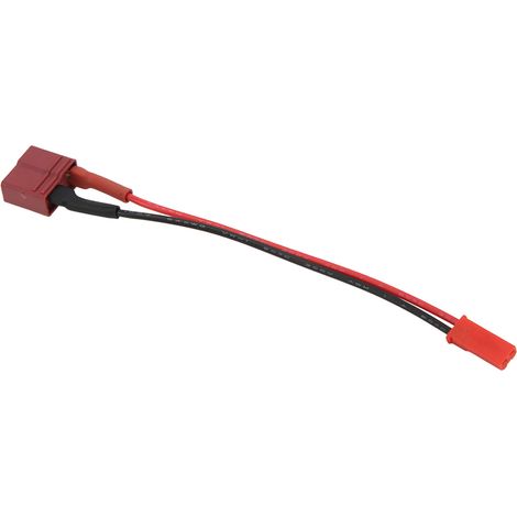Adaptateur câble fiche T femelle vers JST femelle pour voiture avion bateau télécommandé modèles 119mm/4,7in (1/5)