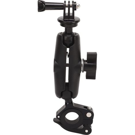 Pince de Fixation pour Vélo de Caméra, PU909B Support de Fixation de Caméra Super à 360 Degrés pour Caméras d'action, Téléphones Portables, Support de Guidon pour Pince de Caméra (1/5)