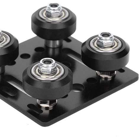 Plaque de Portique en V Noire pour Profilés Aluminium 2020, Accessoires Imprimante 3D Norme UE (1/3)