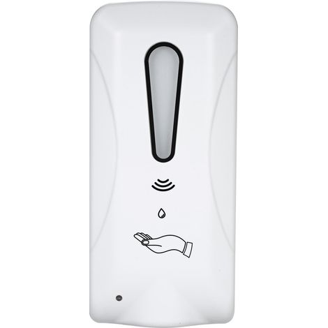 Distributeur de savon automatique Touchess 1000 ml mural à double dosage pour la maison et l'hôtel (blanc, type liquide) (1/5)