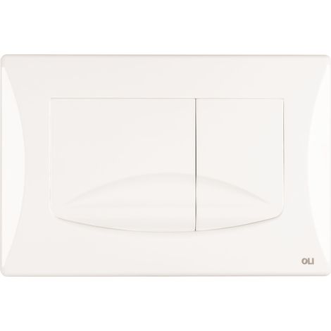 Koło  Bouton de chasse WC - Modèle Slim - Blanc - Résistant aux rayures - Installation facile