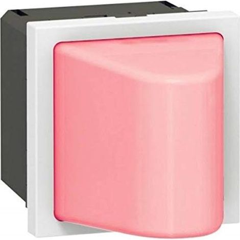 Lámpara Legrand Hublot Mosaic rojo 4 5 cm LED