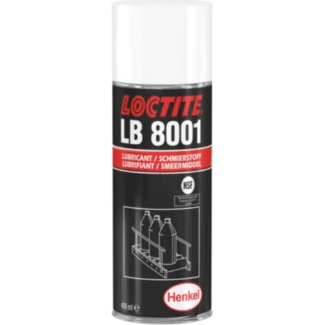Lubrifiant Agrément Alimentaire Loctite LB 8001 Aérosol 400mL