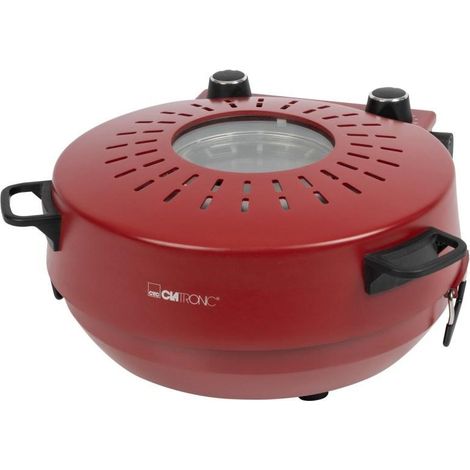 Clatronic PM3787 Pizza Maschine Rot 32 cm