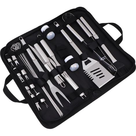 1 ensemble d'ustensiles Churrasco portables en acier inoxydable Oxford Kit pour une utilisation en extérieur et (1/5)