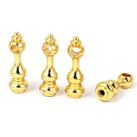 Möbel Hardware Esszimmer Auto Glas Zaun Schiene Verbindungsverbinder Messing Ton 4 pièces