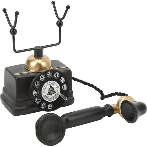 Vintage-Telefonmodell für eine Café-/Bar-Vitrine, Retro-Tischtelefonmodell aus Kunstharz zur Dekoration von Zuhause oder Büro. (1/5)
