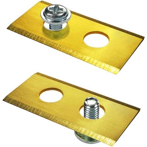 Kit de rechange de lames de tondeuse à gazon en alliage de titane (9 pièces) compatible avec la série Worx Landroid : lames ultra-résistantes, tranchantes et durables.