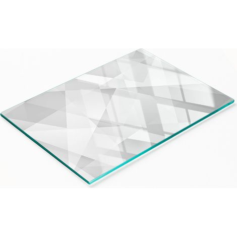 Planche décorative multifonctionnelle en verre pour cuisine, style abstrait, 80 x 52 cm (1/5)