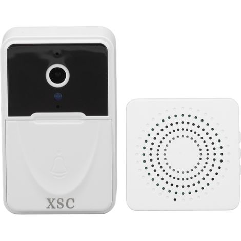Intelligente WLAN-Video-Türklingel, ABS-Gehäuse, 1000-mAh-Akku, mit Video- und Sprachüberwachung sowie Fernbedienung (integrierte Türklingel) für Zuhause (1/5)
