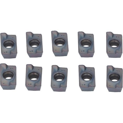 10 Stück CNC-Dreheinsätze, Hartmetall-Mehrschichtbeschichtung, für hocheffizientes Drehen, Fräsen und Schneiden