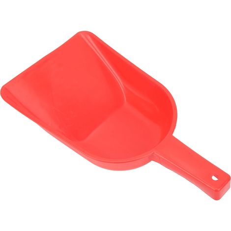 Pelle à neige en plastique facile à nettoyer, avec poignée et crochet, idéale pour les réfrigérateurs. Rouge.