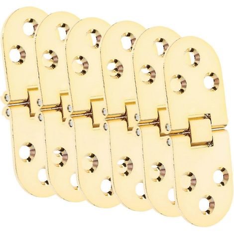 Gatuida Lot de 6 charnières pliantes invisibles pour petites portes de placard (1/5)