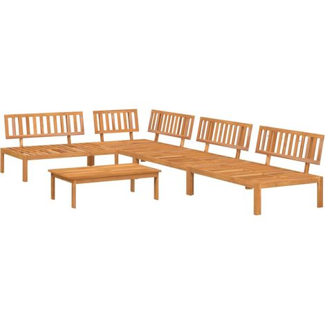 Maison Exclusive - Set Divano Pallet da Giardino 5 pz in Legno Massello di Acacia
