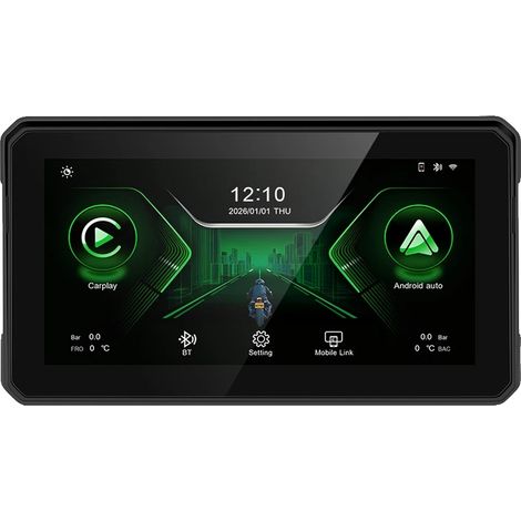 Motorrad-Navigationsgerät, Touchscreen, wasserdicht, mit TPMS (1/2)